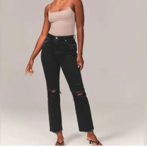 Abercrombie and Fitch the ankle straight ultra high-rise curved love size 28/6